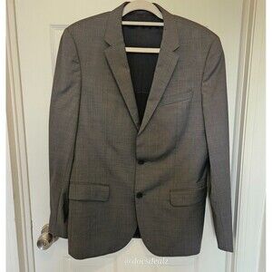 Hugo Boss Suit Jacket Dark Gray Virgin Wool Men's 40R